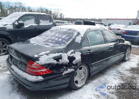 2002 Mercedes-Benz S 430 z USA, uszkodzony, nr VIN WDBNG70J72A261124